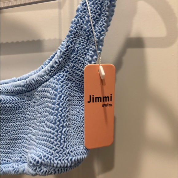 Jimmi Swim Blue Textured 2 Piece Bikini Set - Picture 4 of 6